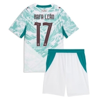 Camiseta Portugal Rafael Leao #17 Segunda Equipación Replica Mundial 2026 para niños mangas cortas (+ Pantalones cortos)